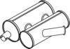 DINEX 28392 Middle-/End Silencer